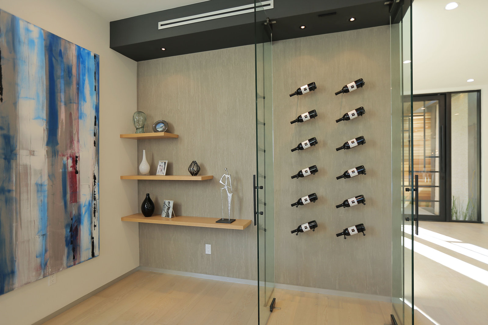 Maison De La Joie — Wine display