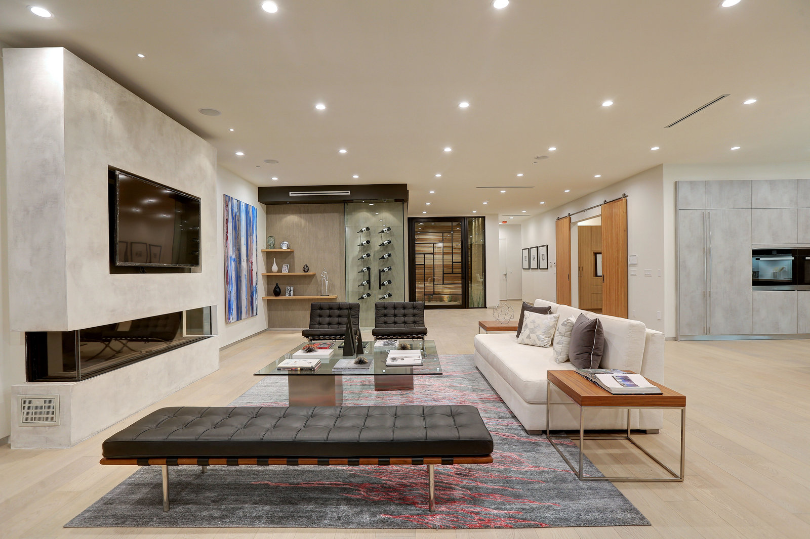 Maison De La Joie — Open living and dining space