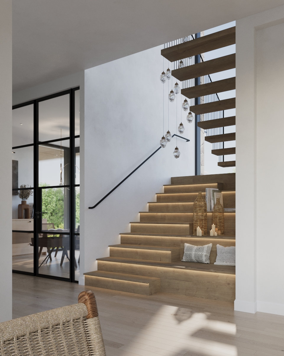 Casa Sera — Staircase — rendering