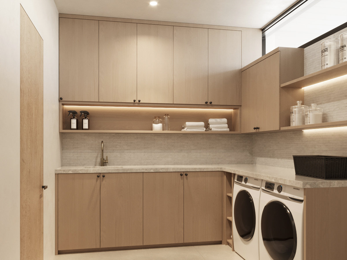 Casa Sera — Laundry room — rendering