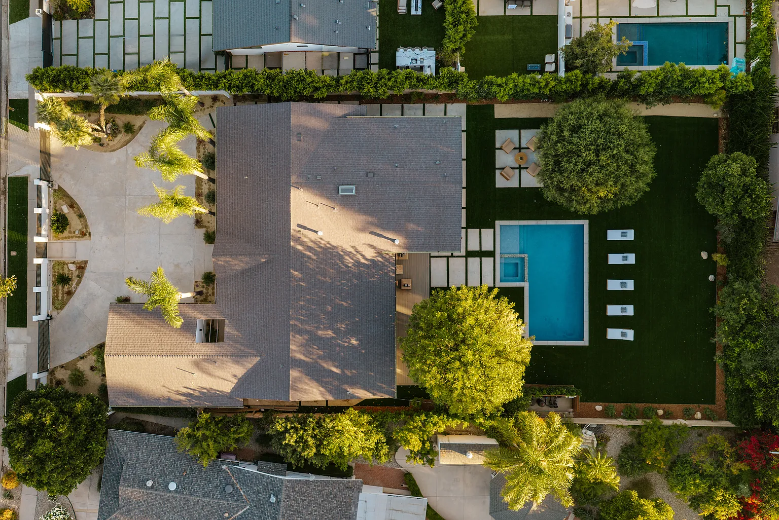 Casa Serena — Aerial view of the residence
